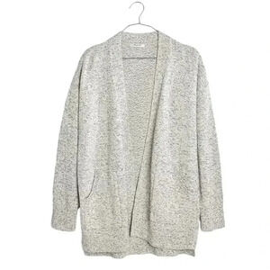 MADEWELL | Marled Knit Midland 100% Cotton Open Cardigan Sweater Size S